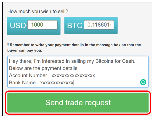 vendo bitcoin contanti